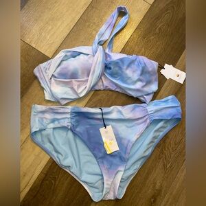Shade & Shore Blue and Purple Bikini Set